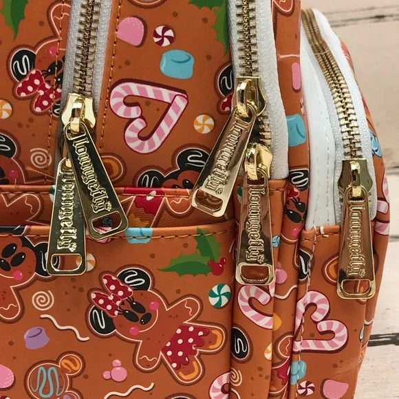 Disney LoungeFly Ginger Bread Backpack & Wallet - Picture 8 of 14